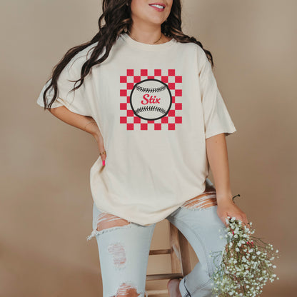 Texas Stix Checkered Logo Tee