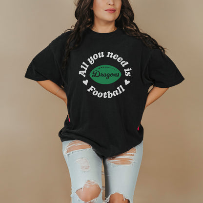 Southlake Dragons All You Need Is Football Tee