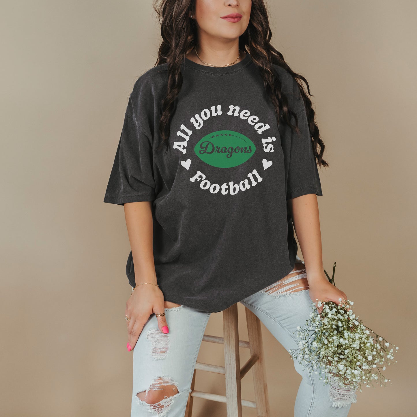 Southlake Dragons All You Need Is Football Tee