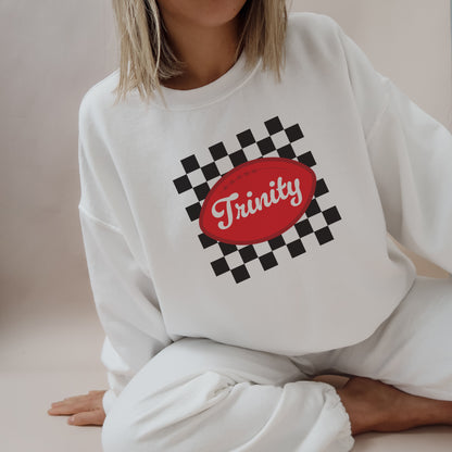 Trinity Checkered Football Pullover